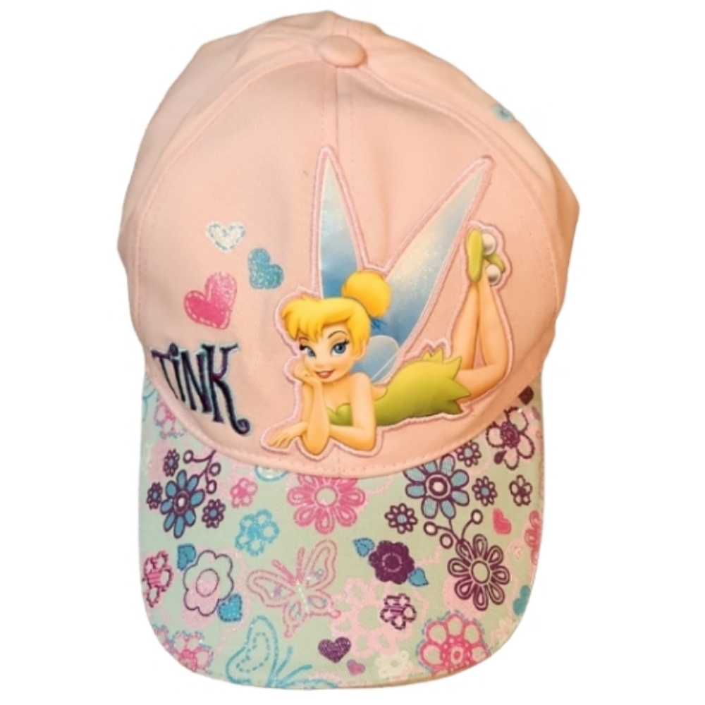 Disney tinkerbell soft ball cap. Velcro back one size 8+